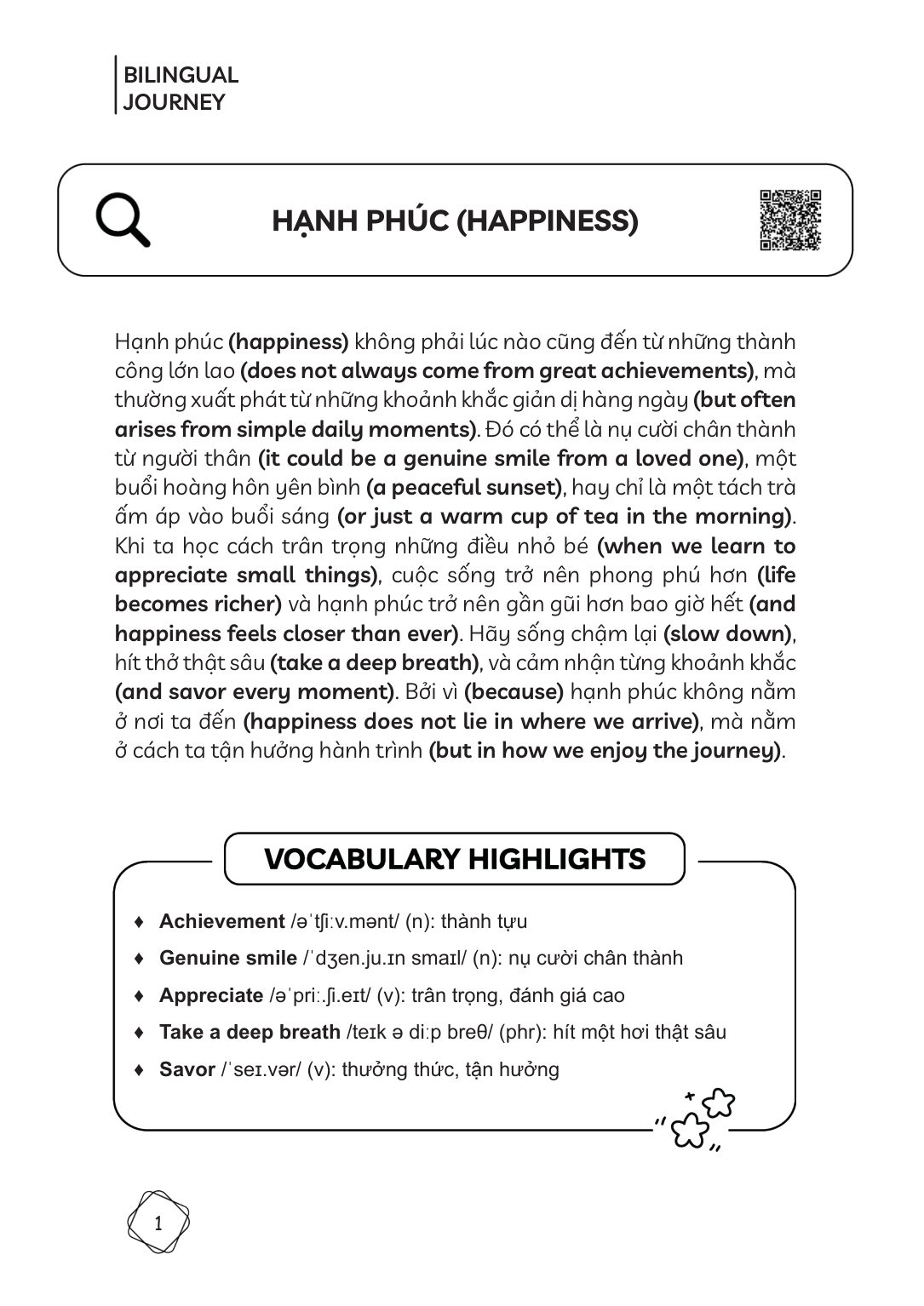 Sách Bilingual Journey – Hành trình song ngữ - ảnh 3